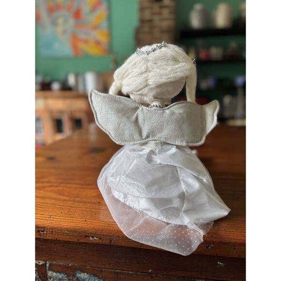 34th & PINE SNOW DOLL ANGEL BALLERINA w/HEART Shelf Sitter Sparkle 21" - Picture 7 of 10